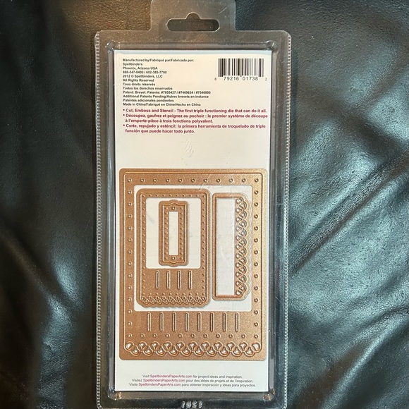 Spellbinders Nestabilities Card Creator A2 Fancy Ribbon Threader 4 pcs - Picture 2 of 8